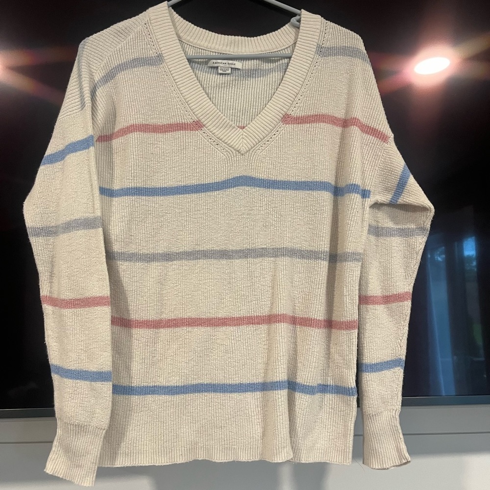 Stripped American Eagle Sweater - image 1